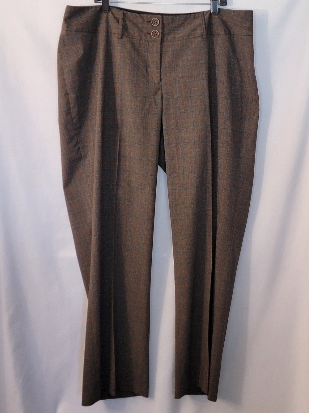 Lane Bryant Brown Plaid Blazer and Pants Set Size 20 - Picture 11 of 16